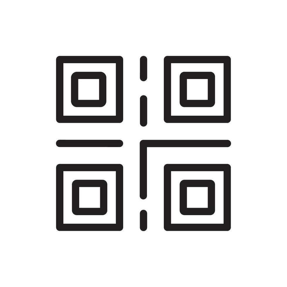 qr koda ikon illustrationer vektor grafik