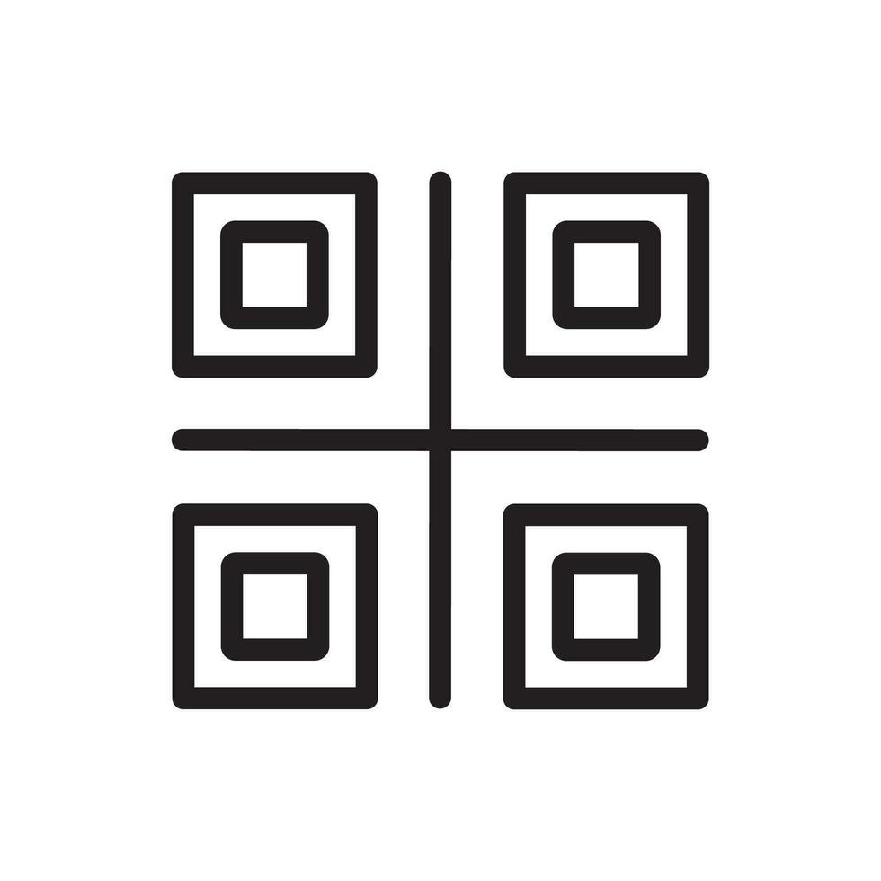 qr Code Symbol Abbildungen Vektor Grafik