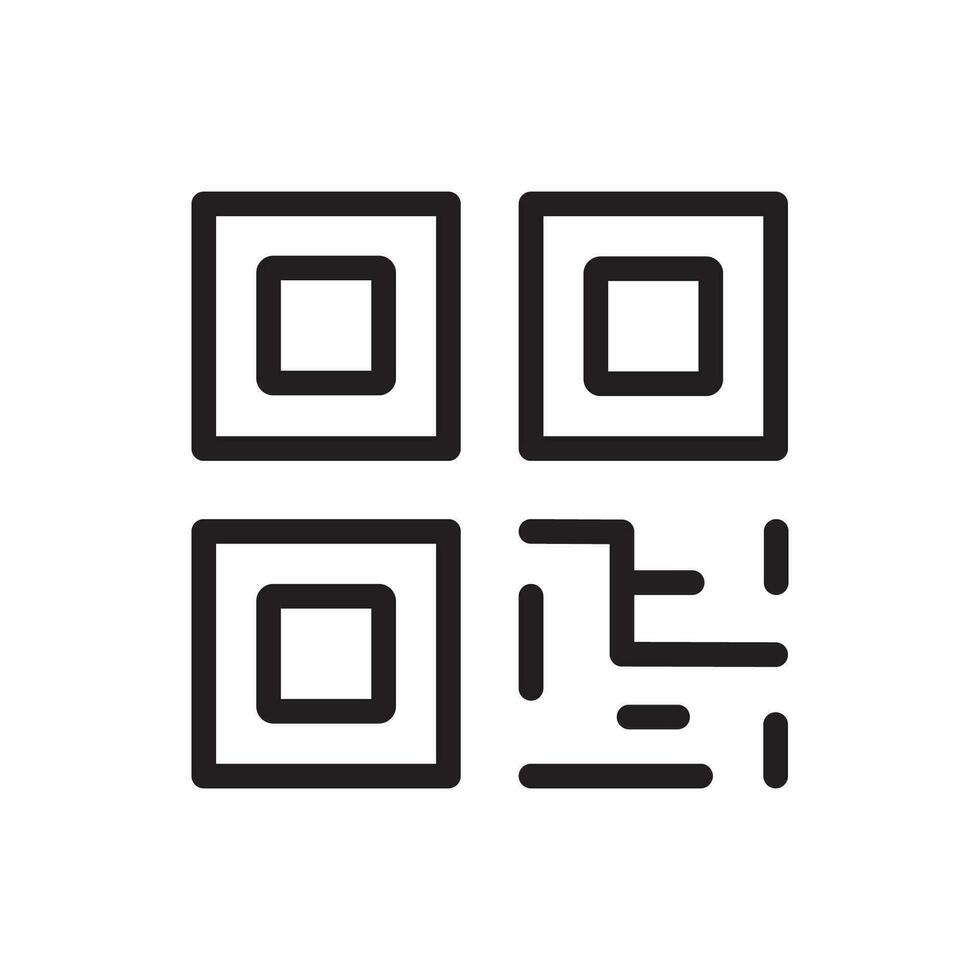 qr Code Symbol Abbildungen Vektor Grafik