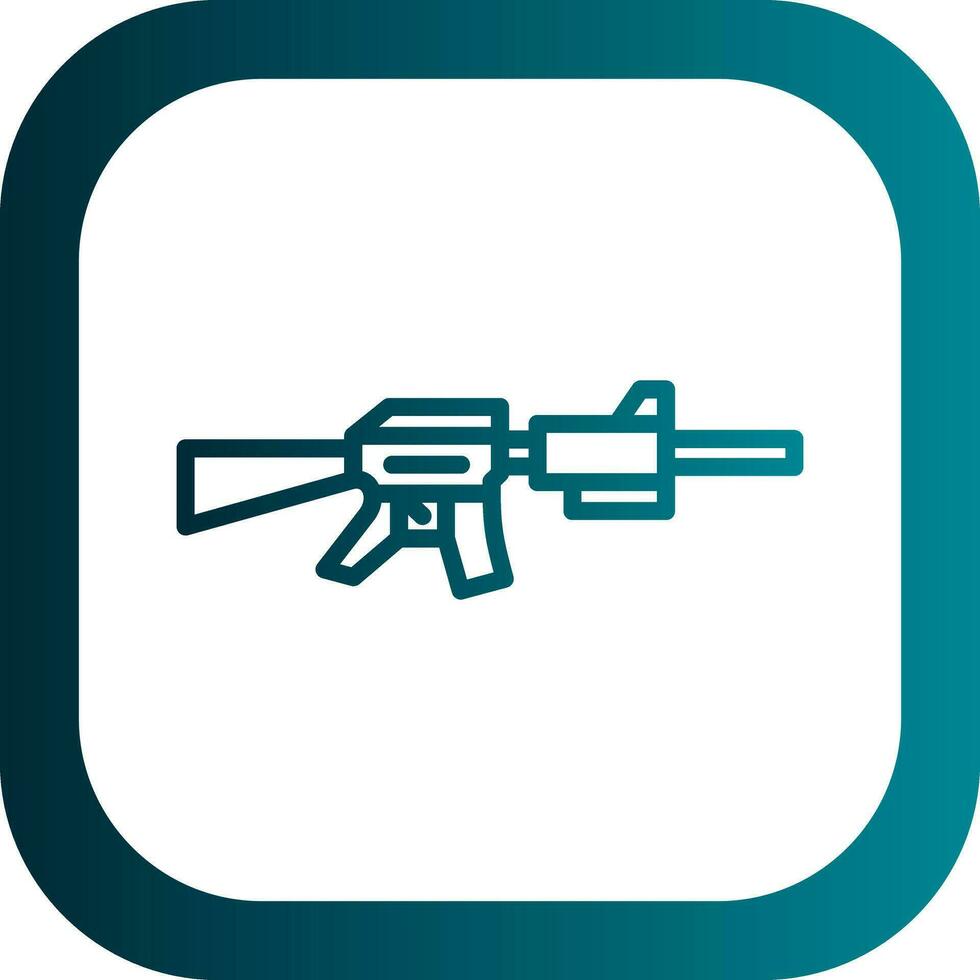 Gewehr-Vektor-Icon-Design vektor