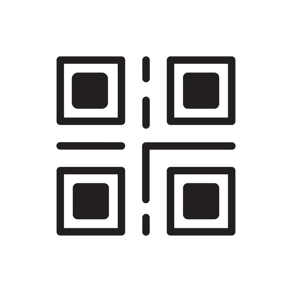 qr Code Symbol Abbildungen Vektor Grafik