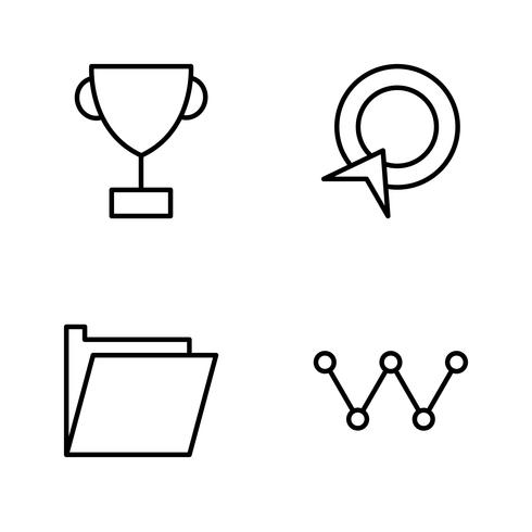 Satz von Vector SEO Search Engine Optimization Icons