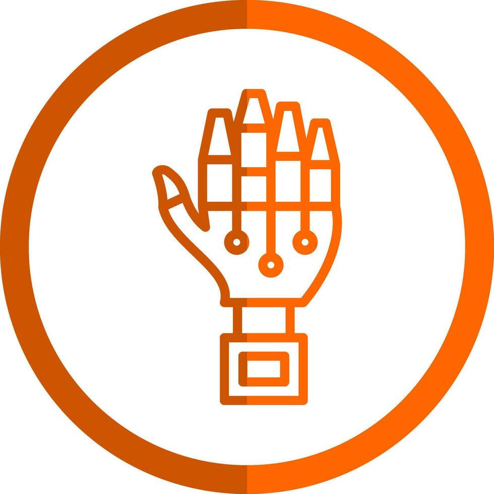 Roboter Hand Vektor Symbol Design