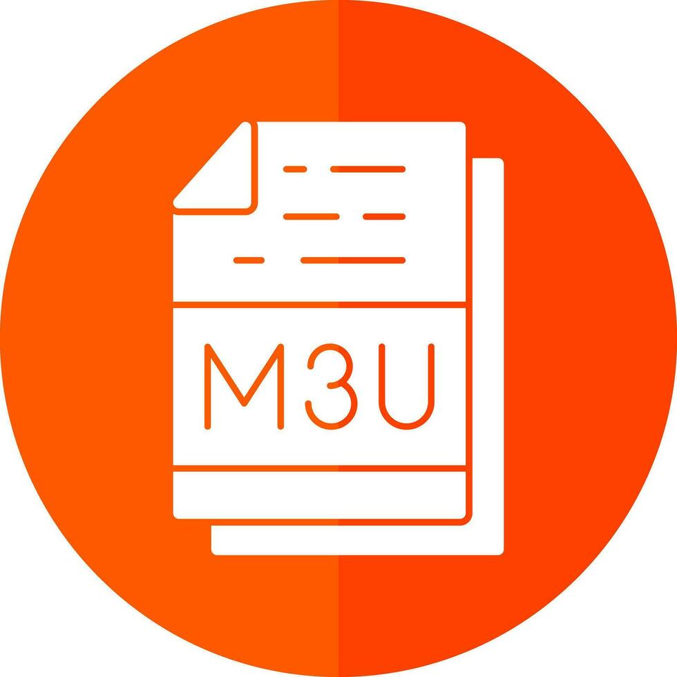 m3u Datei Format Vektor Symbol Design