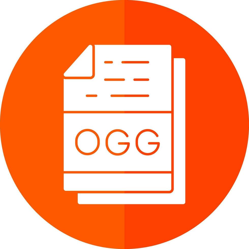 ogg Datei Format Vektor Symbol Design