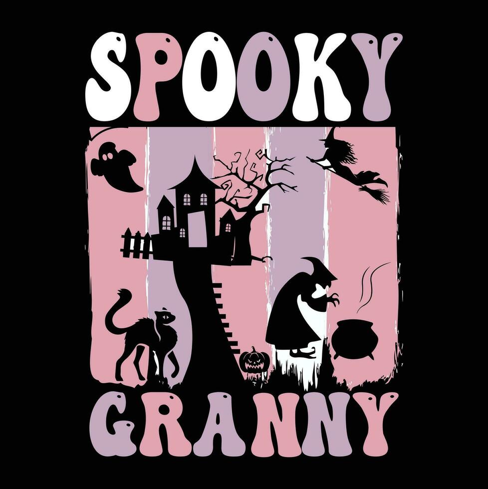 Halloween T-Shirt Design ,gespenstisch T-Shirt Design vektor