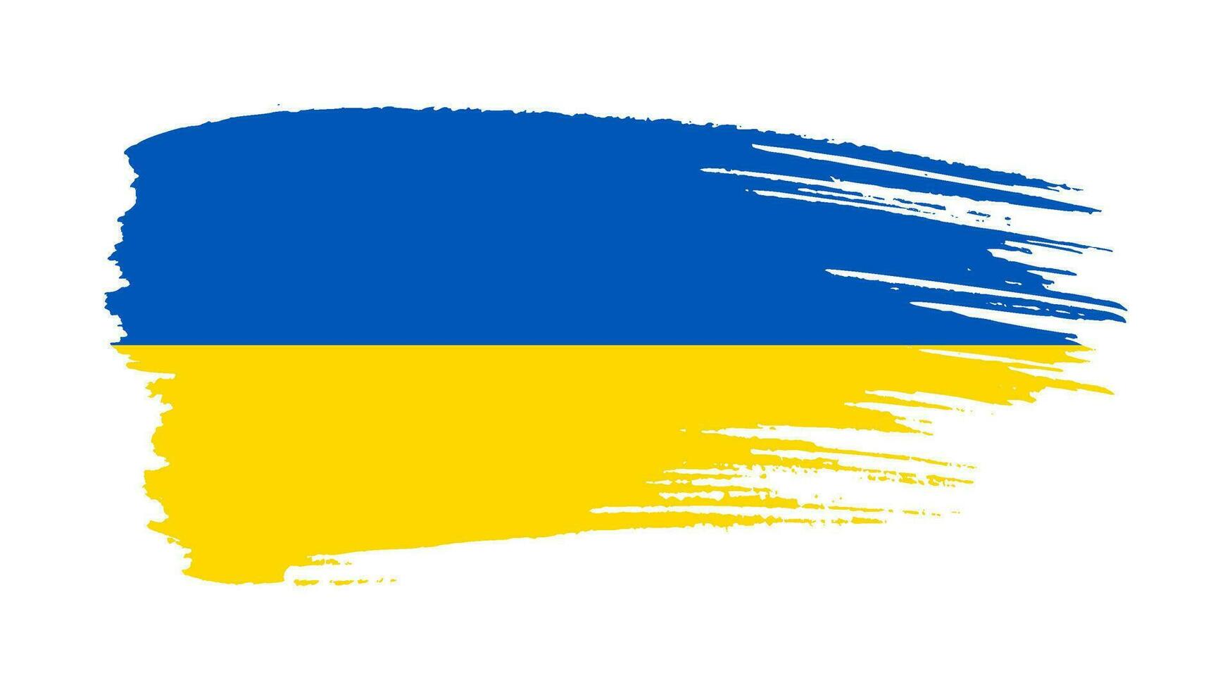 ukrainische Nationalflagge im Grunge-Stil vektor