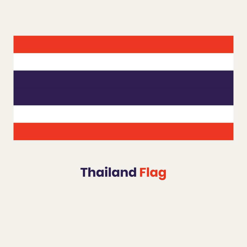 de thailand flagga vektor