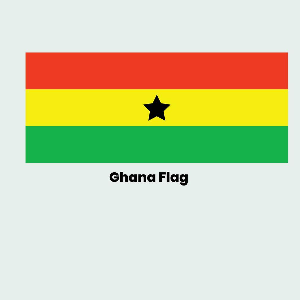 das Ghana Flagge vektor