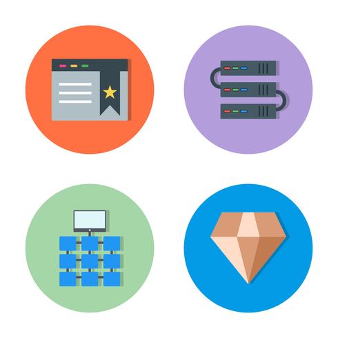 Satz von Vector SEO Search Engine Optimization Icons