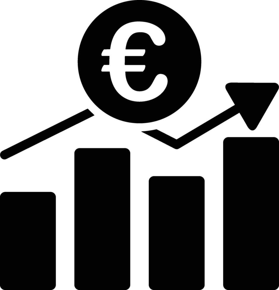 Wachstum Geschäft Symbol Symbol Vektor Bild. Illustration von das Fortschritt Gliederung Infografik Strategie Entwicklung Design Bild