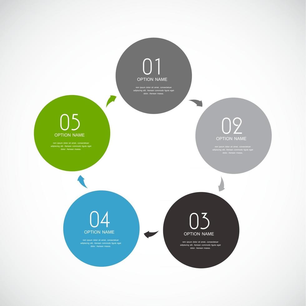 Infografik-Vorlage für Unternehmen vektor