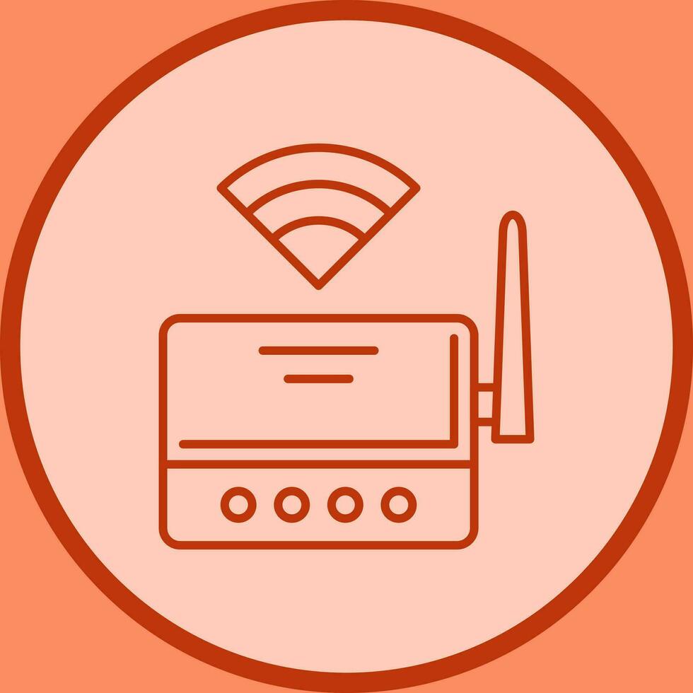 WLAN-Router-Vektorsymbol vektor