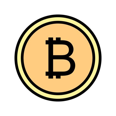 Bitcoin-Vektor-Symbol vektor