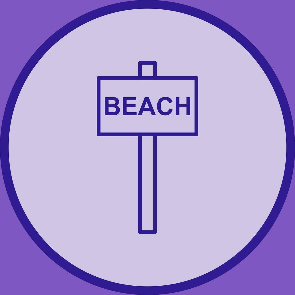strand tecken vektor ikon