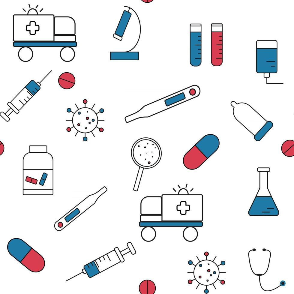 medicinsk mönster vektorillustration vektor