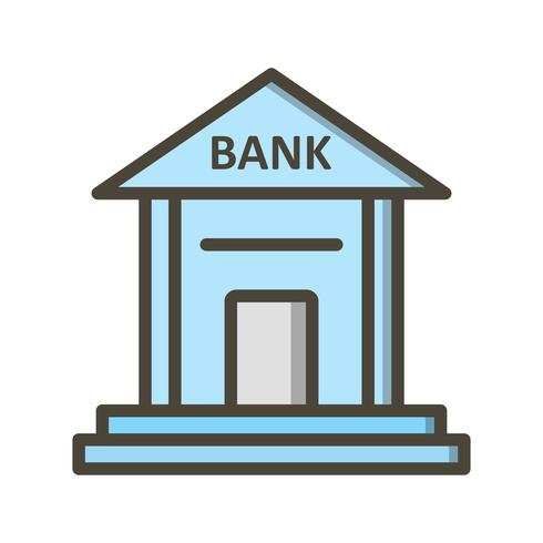 Bank-Vektor-Symbol vektor