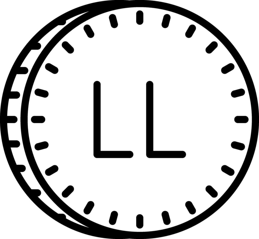libanesisch Pfund Vektor Symbol Design