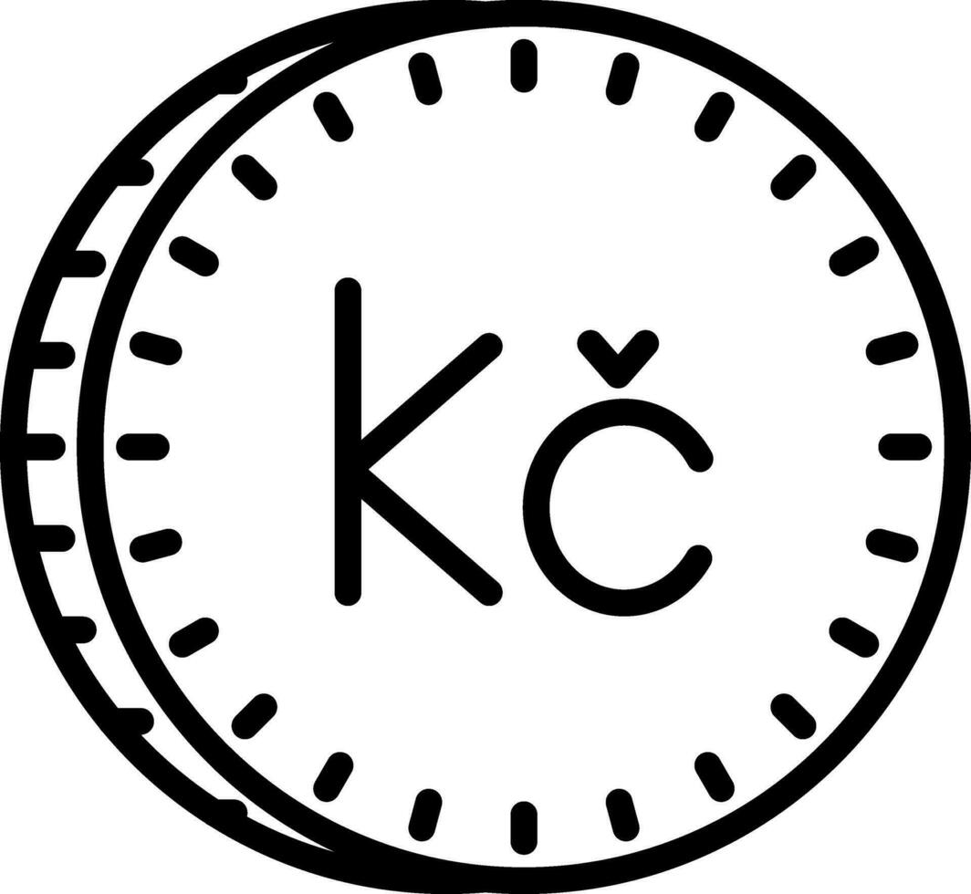 Tschechisch koruna Vektor Symbol Design