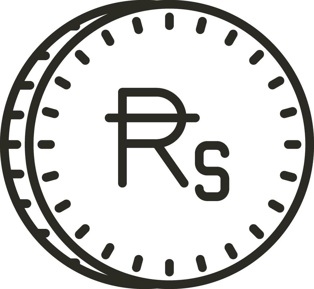 Rupie Vektor Symbol Design