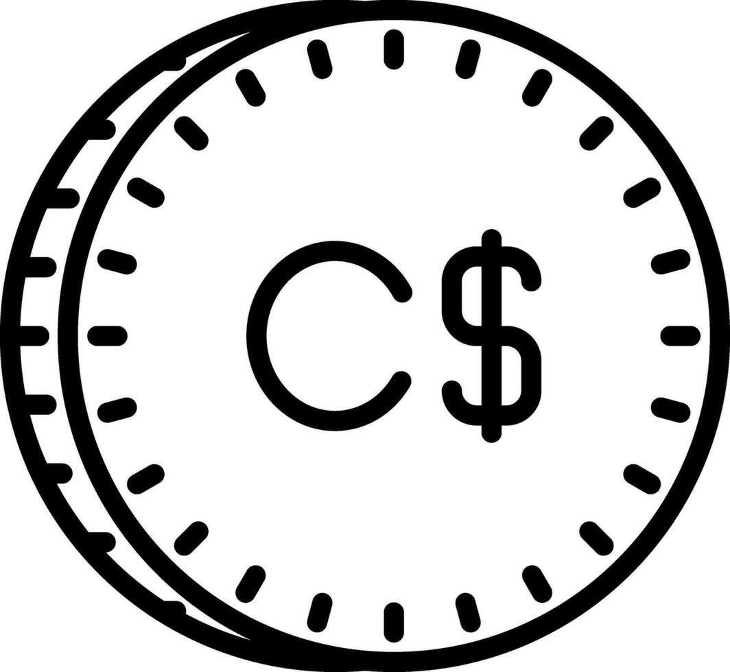 kanadisch Dollar Vektor Symbol Design