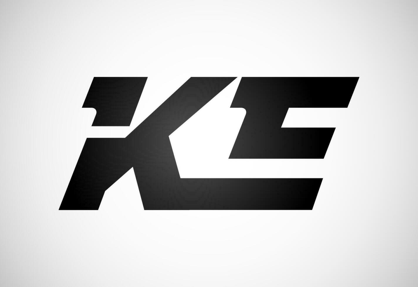 Initiale Brief k e Logo Design Vektor Vorlage. ke Brief Logo Design