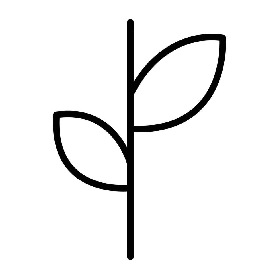 Pflanze Vektor Symbol, geradlinig Stil Symbol, von Landwirtschaft Symbole Sammlung, isoliert auf Weiß Hintergrund.