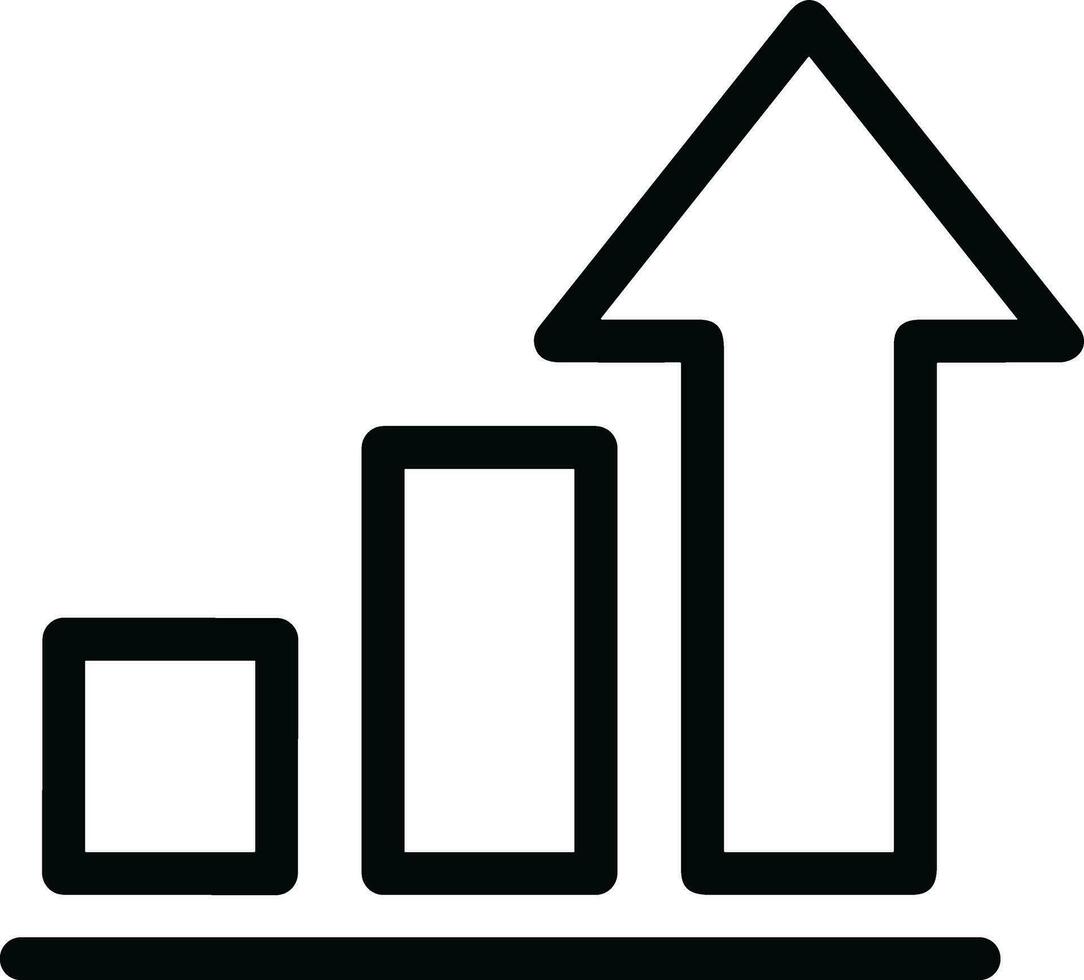 tillväxt företag ikon symbol vektor bild. illustration av de framsteg översikt infographic strategi utveckling design bild