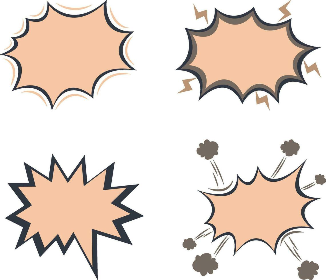 komisk Tal bubbla effekt ikon. vektor illustration