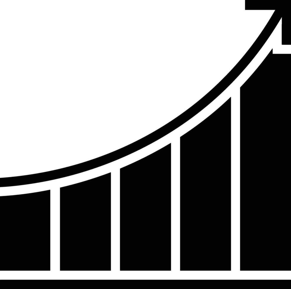 Wachstum Geschäft Symbol Symbol Vektor Bild. Illustration von das Fortschritt Gliederung Infografik Strategie Entwicklung Design Bild