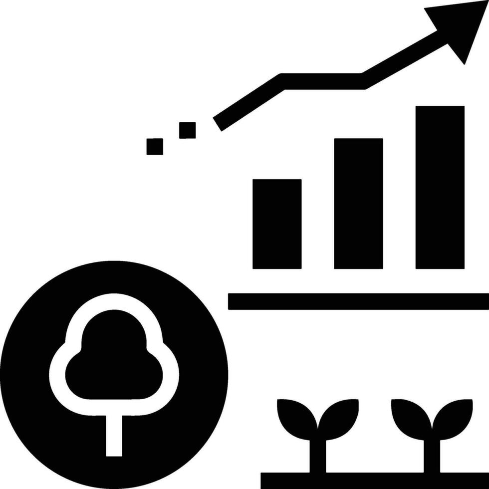 Wachstum Geschäft Symbol Symbol Vektor Bild. Illustration von das Fortschritt Gliederung Infografik Strategie Entwicklung Design Bild