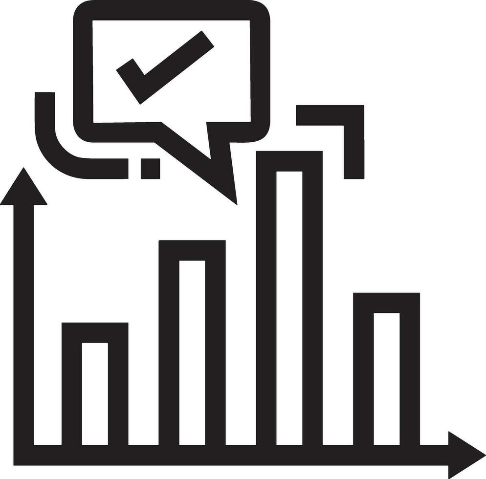 Wachstum Geschäft Symbol Symbol Vektor Bild. Illustration von das Fortschritt Gliederung Infografik Strategie Entwicklung Design Bild