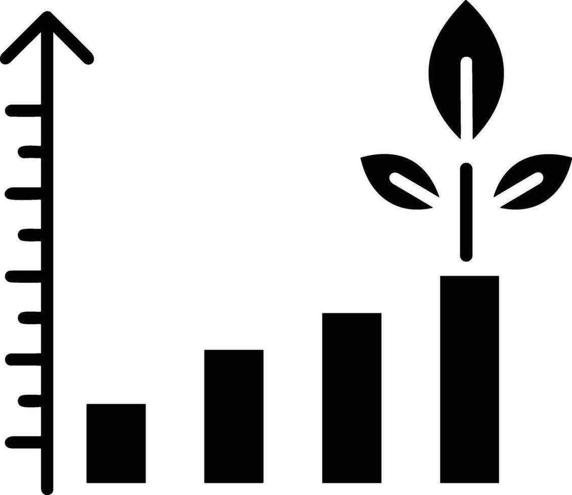 tillväxt företag ikon symbol vektor bild. illustration av de framsteg översikt infographic strategi utveckling design bild