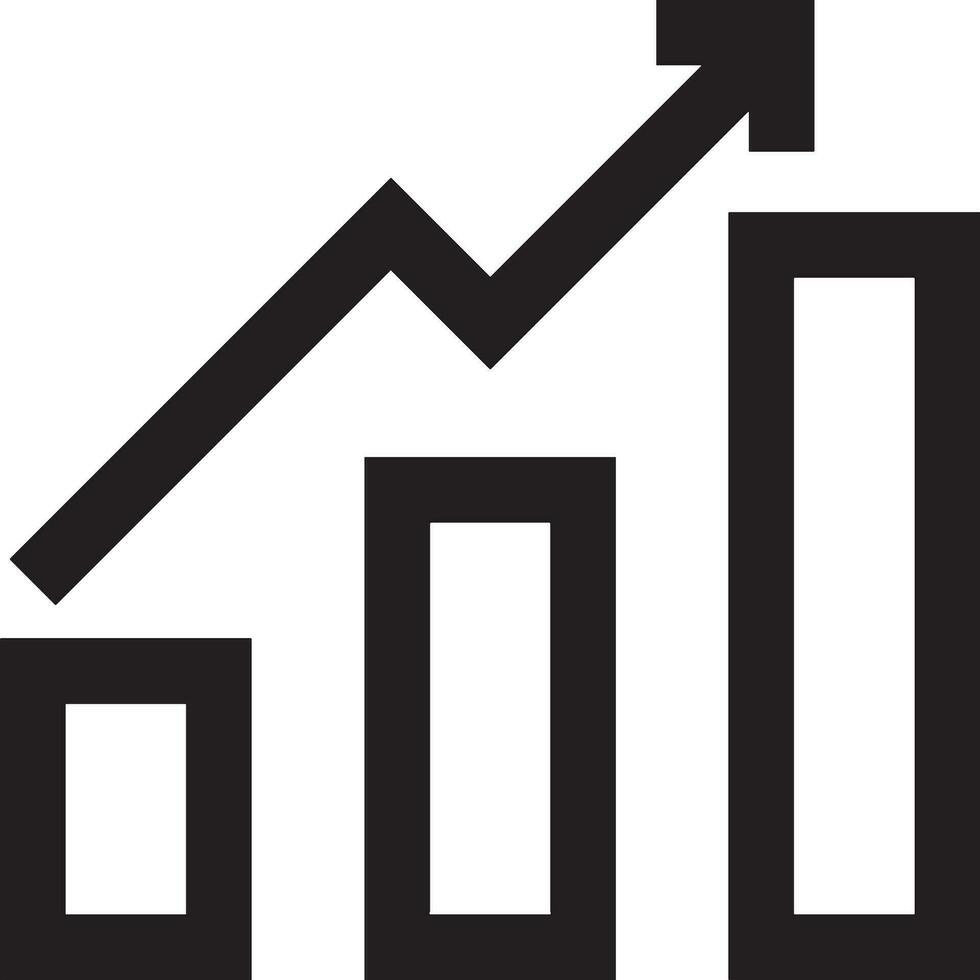 tillväxt företag ikon symbol vektor bild. illustration av de framsteg översikt infographic strategi utveckling design bild