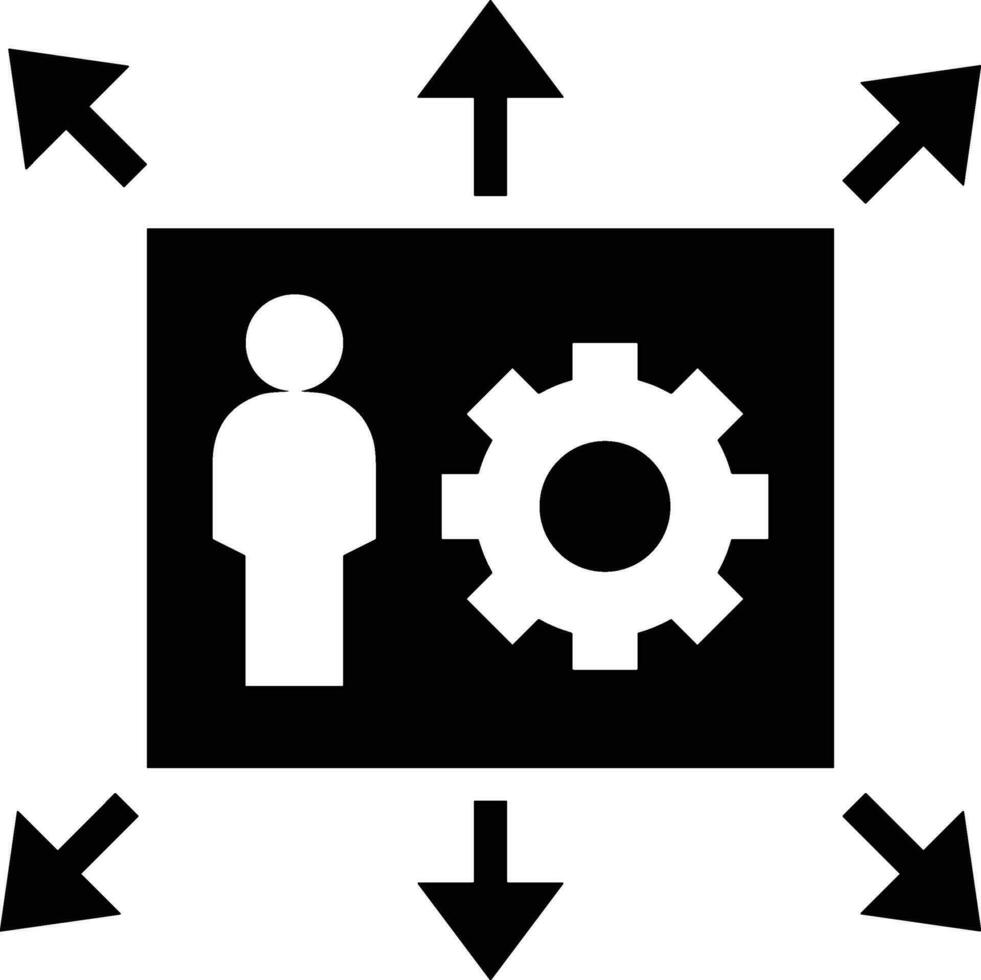 Wachstum Geschäft Symbol Symbol Vektor Bild. Illustration von das Fortschritt Gliederung Infografik Strategie Entwicklung Design Bild