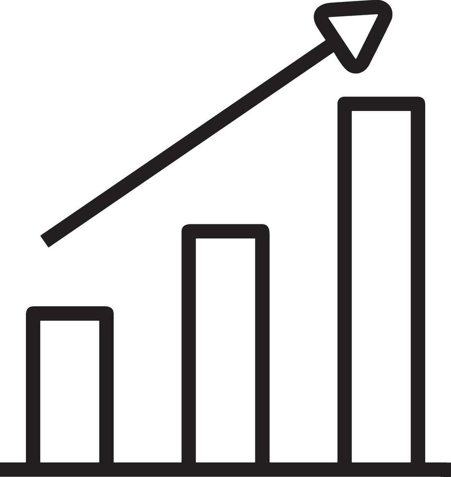 tillväxt företag ikon symbol vektor bild. illustration av de framsteg översikt infographic strategi utveckling design bild