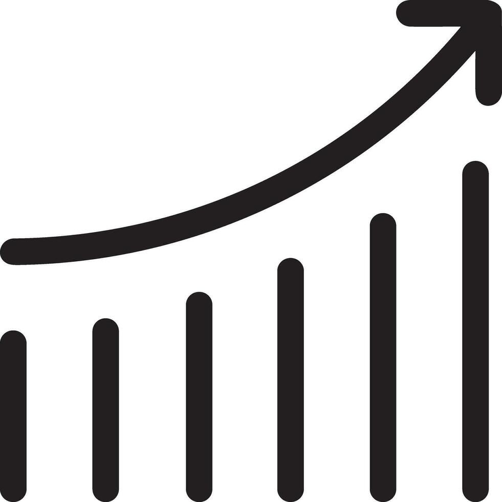 tillväxt företag ikon symbol vektor bild. illustration av de framsteg översikt infographic strategi utveckling design bild