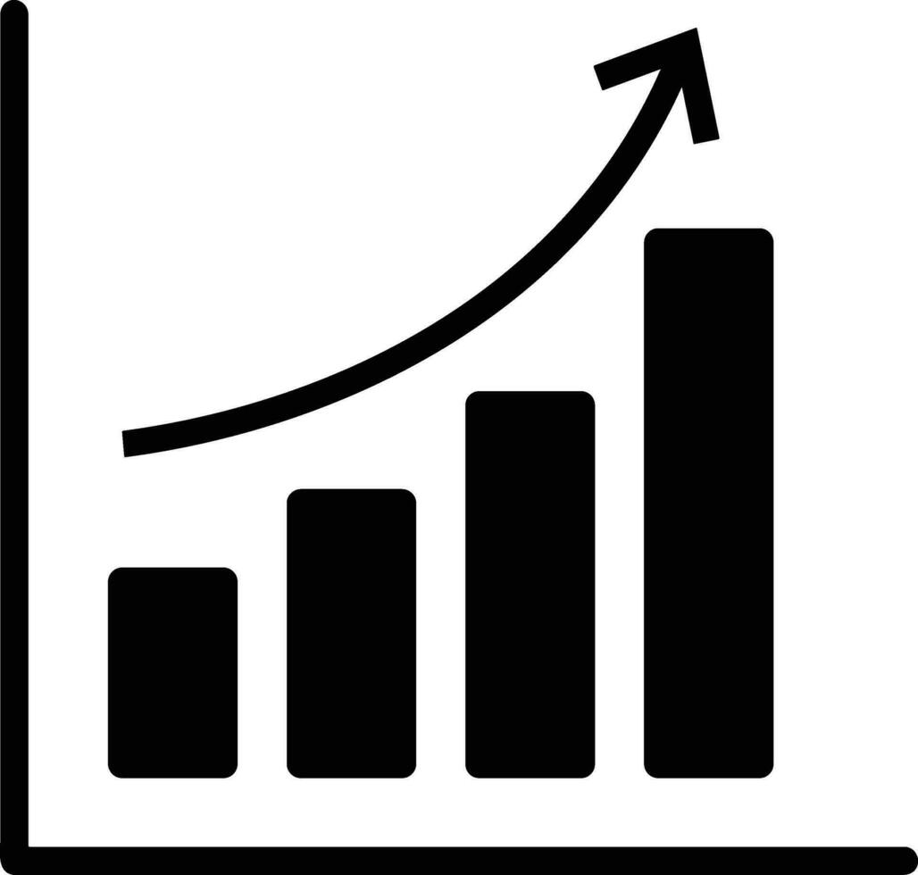 Wachstum Geschäft Symbol Symbol Vektor Bild. Illustration von das Fortschritt Gliederung Infografik Strategie Entwicklung Design Bild