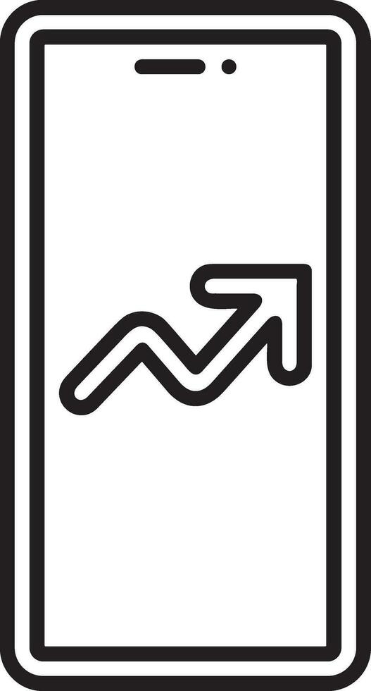 Wachstum Geschäft Symbol Symbol Vektor Bild. Illustration von das Fortschritt Gliederung Infografik Strategie Entwicklung Design Bild