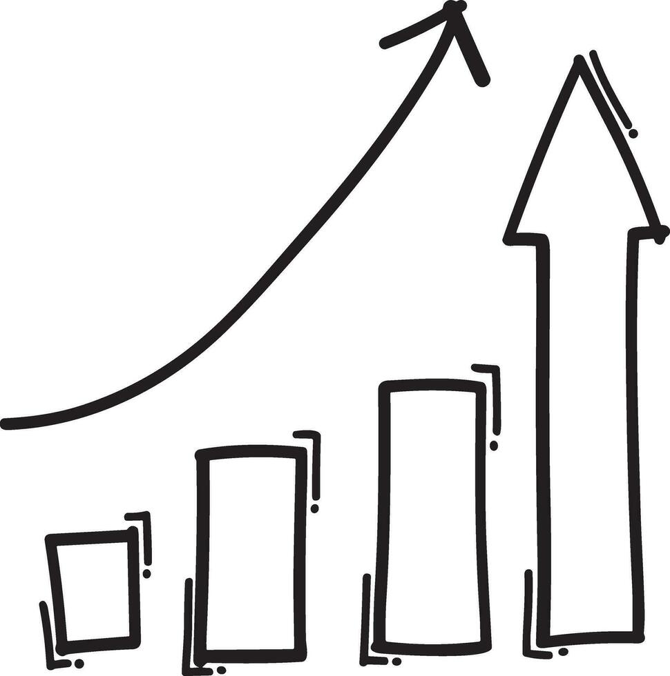 Wachstum Geschäft Symbol Symbol Vektor Bild. Illustration von das Fortschritt Gliederung Infografik Strategie Entwicklung Design Bild