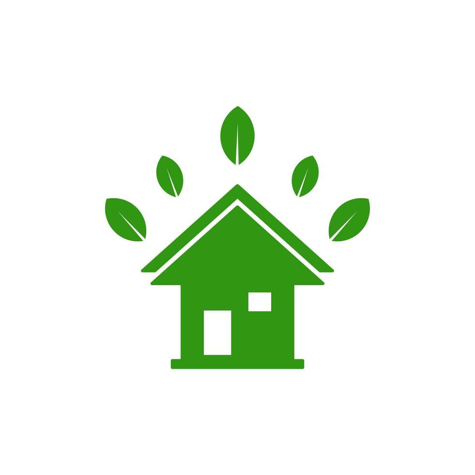 grön miljö ikon vektor logotyp mall