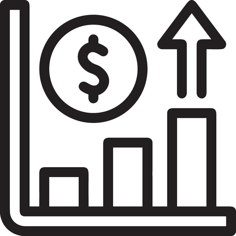 tillväxt företag ikon symbol vektor bild. illustration av de framsteg översikt infographic strategi utveckling design bild