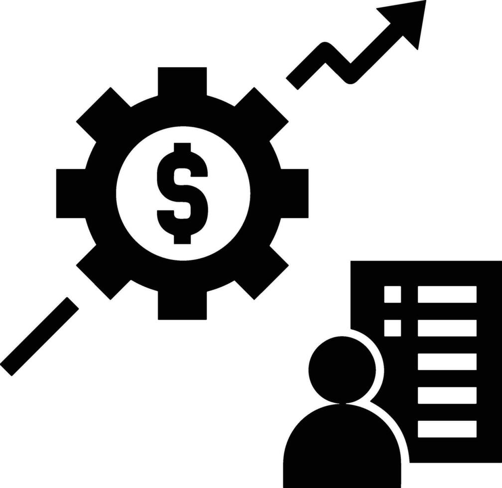 Wachstum Geschäft Symbol Symbol Vektor Bild. Illustration von das Fortschritt Gliederung Infografik Strategie Entwicklung Design Bild