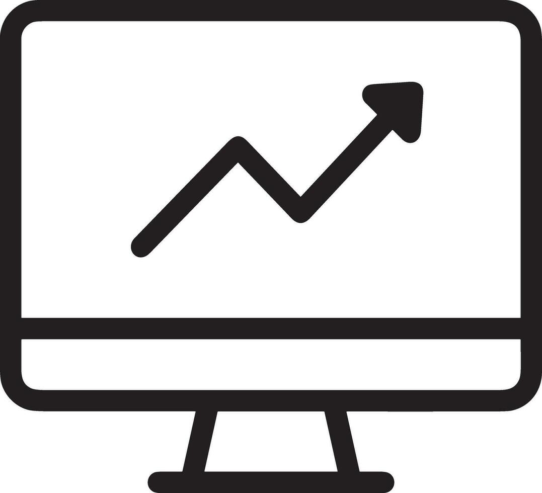 Wachstum Geschäft Symbol Symbol Vektor Bild. Illustration von das Fortschritt Gliederung Infografik Strategie Entwicklung Design Bild