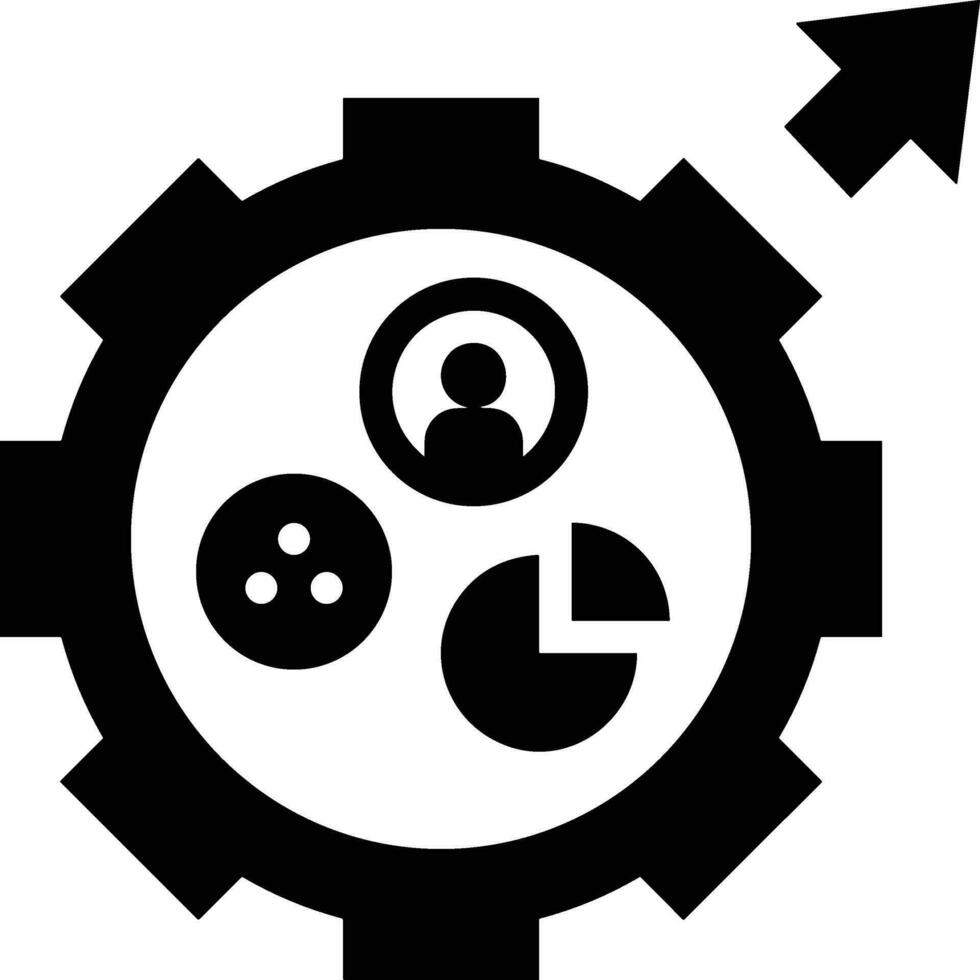 tillväxt företag ikon symbol vektor bild. illustration av de framsteg översikt infographic strategi utveckling design bild