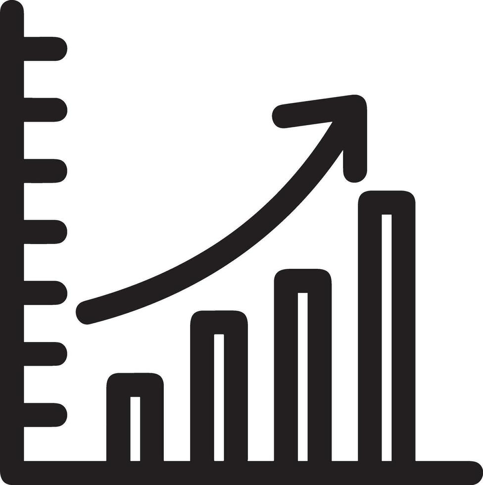 tillväxt företag ikon symbol vektor bild. illustration av de framsteg översikt infographic strategi utveckling design bild