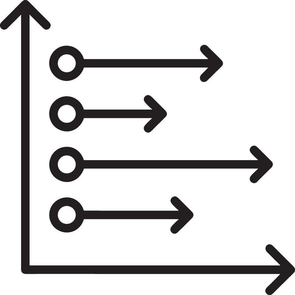 Wachstum Geschäft Symbol Symbol Vektor Bild. Illustration von das Fortschritt Gliederung Infografik Strategie Entwicklung Design Bild