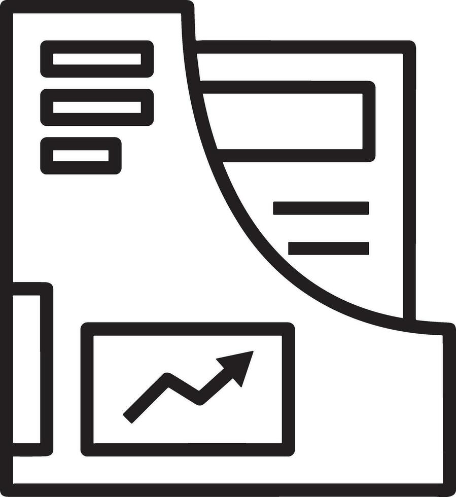 Wachstum Geschäft Symbol Symbol Vektor Bild. Illustration von das Fortschritt Gliederung Infografik Strategie Entwicklung Design Bild