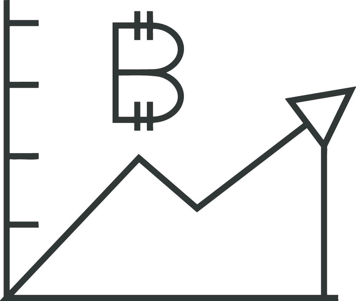 Wachstum Geschäft Symbol Symbol Vektor Bild. Illustration von das Fortschritt Gliederung Infografik Strategie Entwicklung Design Bild