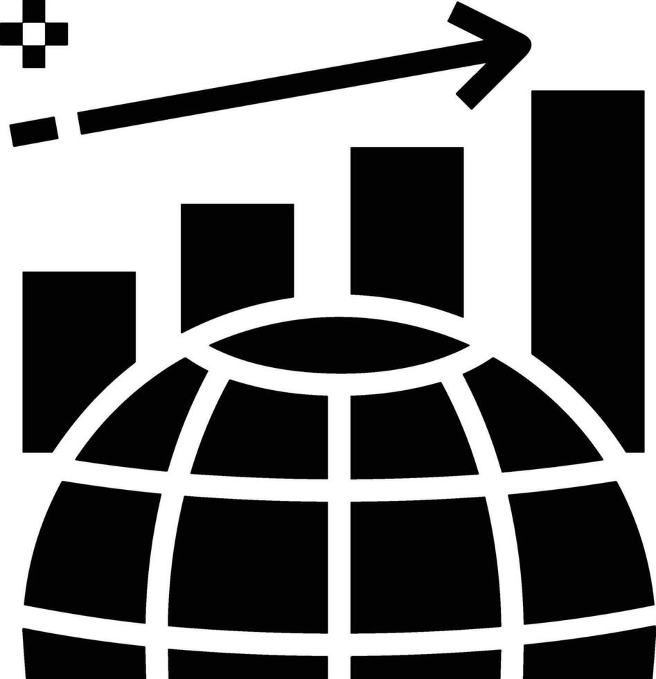 Wachstum Geschäft Symbol Symbol Vektor Bild. Illustration von das Fortschritt Gliederung Infografik Strategie Entwicklung Design Bild